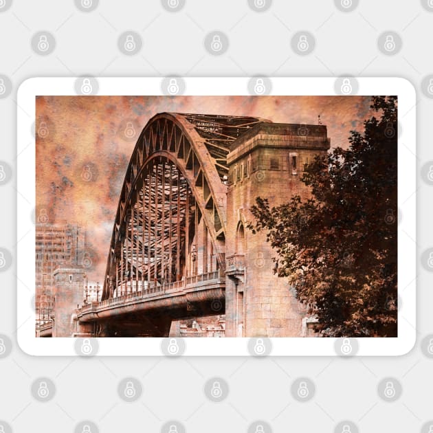 Newcastle Tyne Bridge Sticker by MartynUK